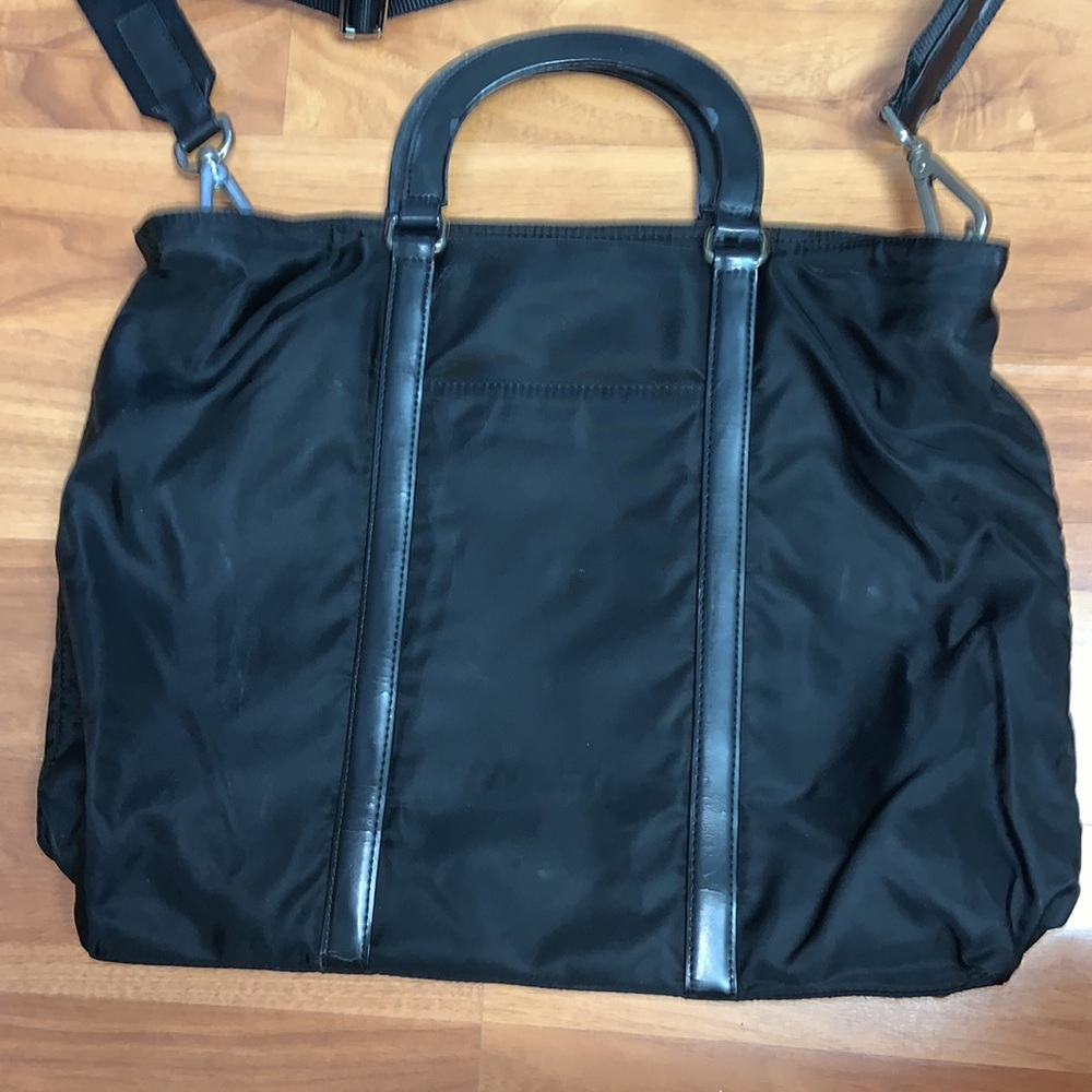 Authentic Prada Tessuto Spazzolat Nylon Briefcase Crossbody Bag - Picture 14 of 16